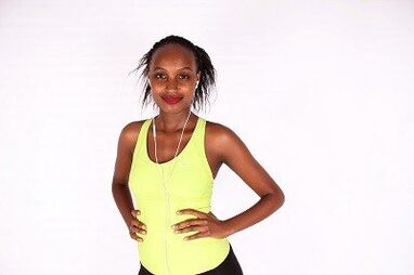 A girl after a long walk