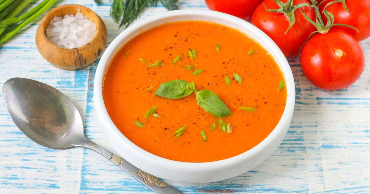 tomato soup puree on a favorite diet